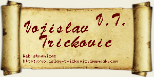 Vojislav Tričković vizit kartica